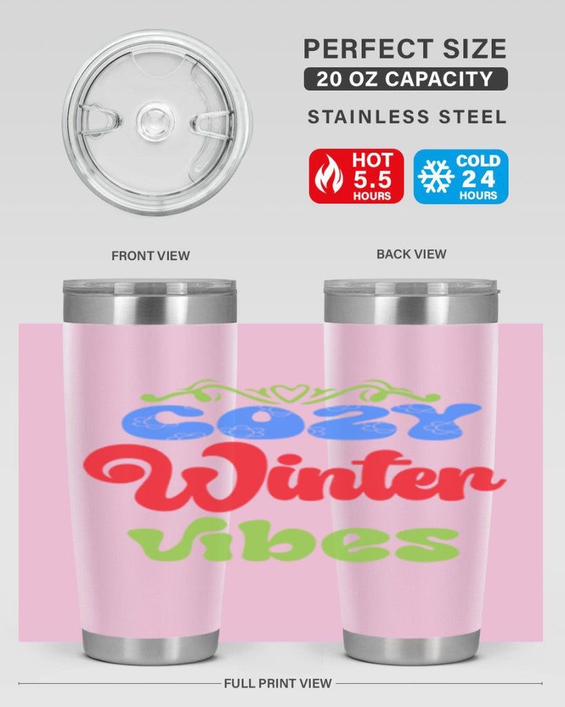 Cozy winter vibes 75#- winter- Tumbler