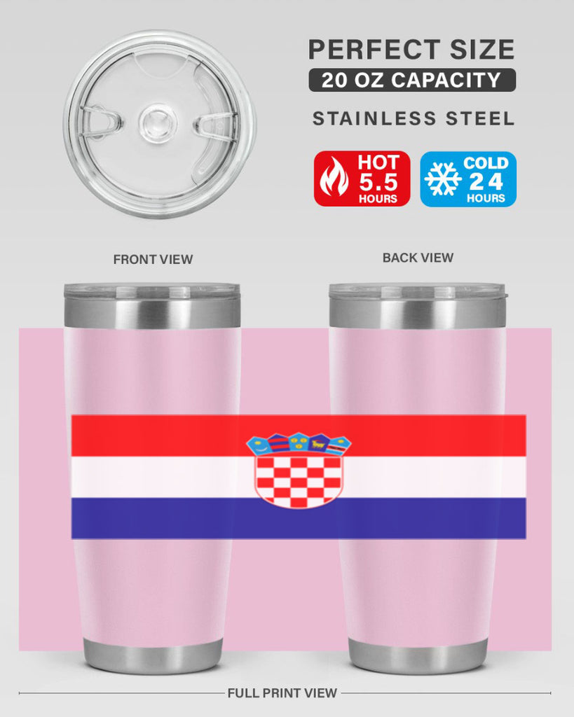 Croatia 155#- world flags- Tumbler