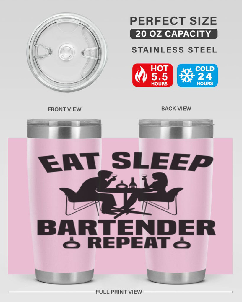 Eat sleep Style 3#- bartender- tumbler