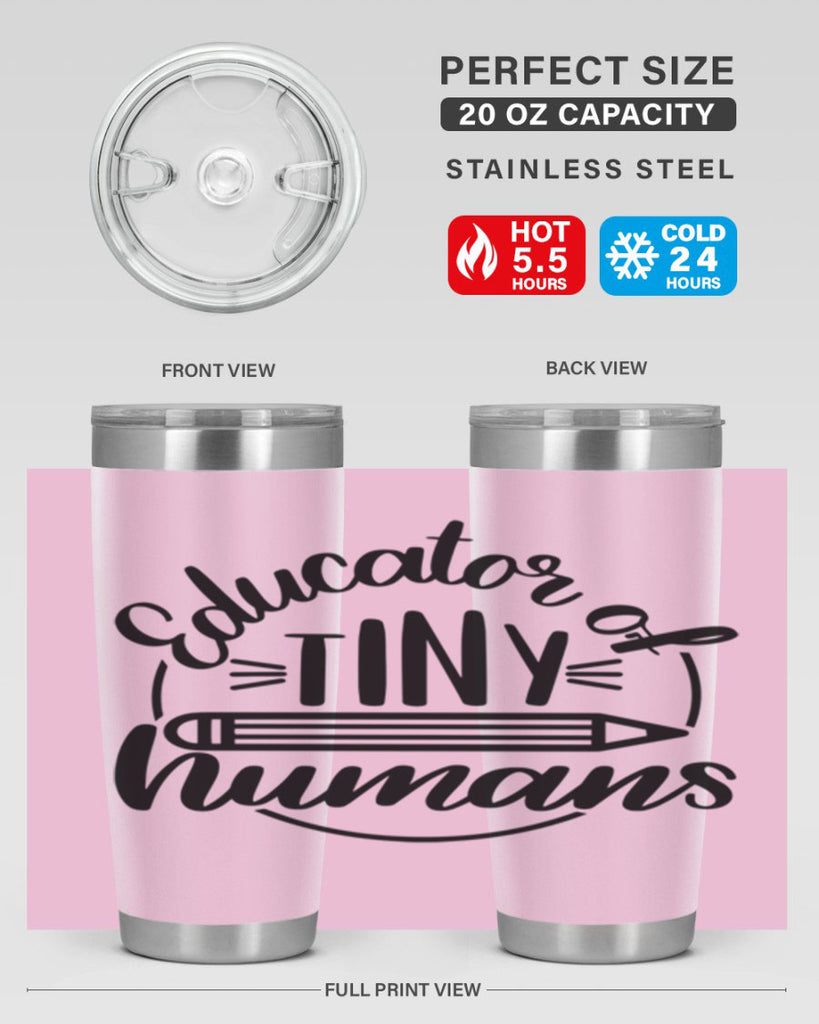 Educator Of Tiny Humans Style 76#- teacher- tumbler