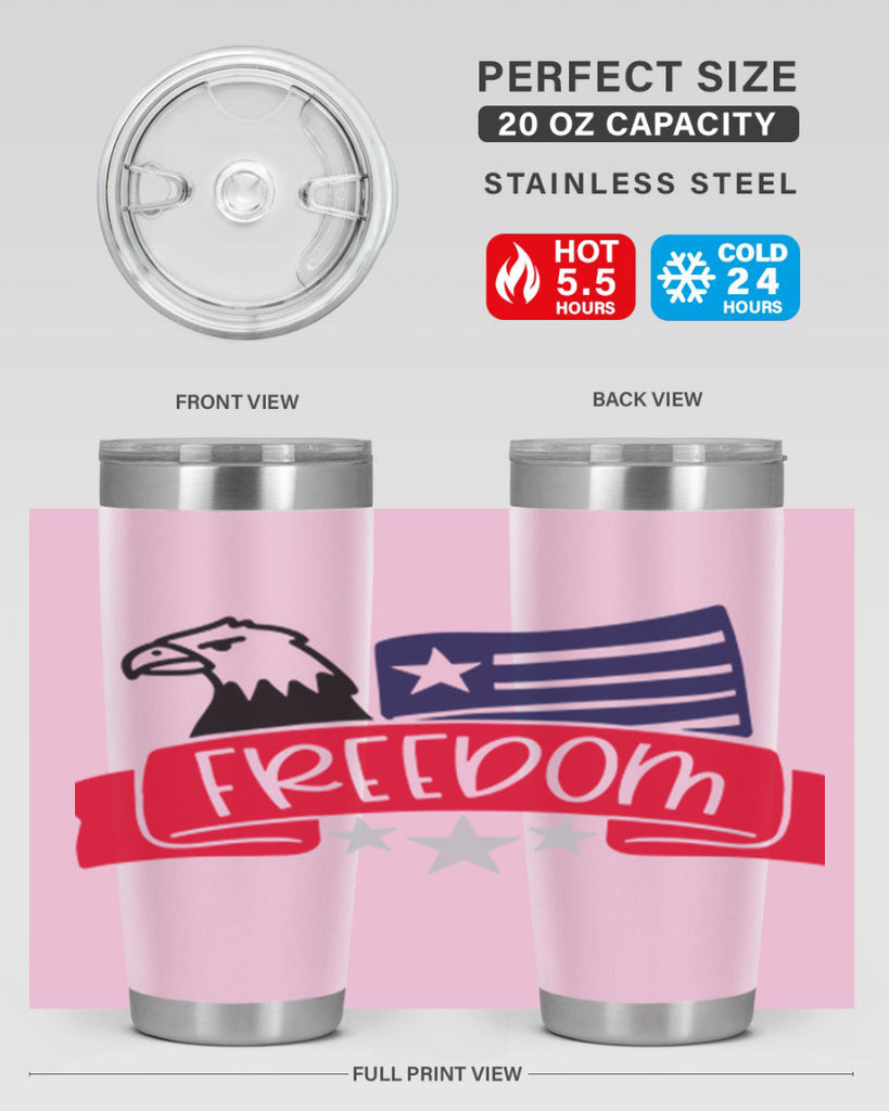 Freedom Style 147#- Fourt Of July- Tumbler