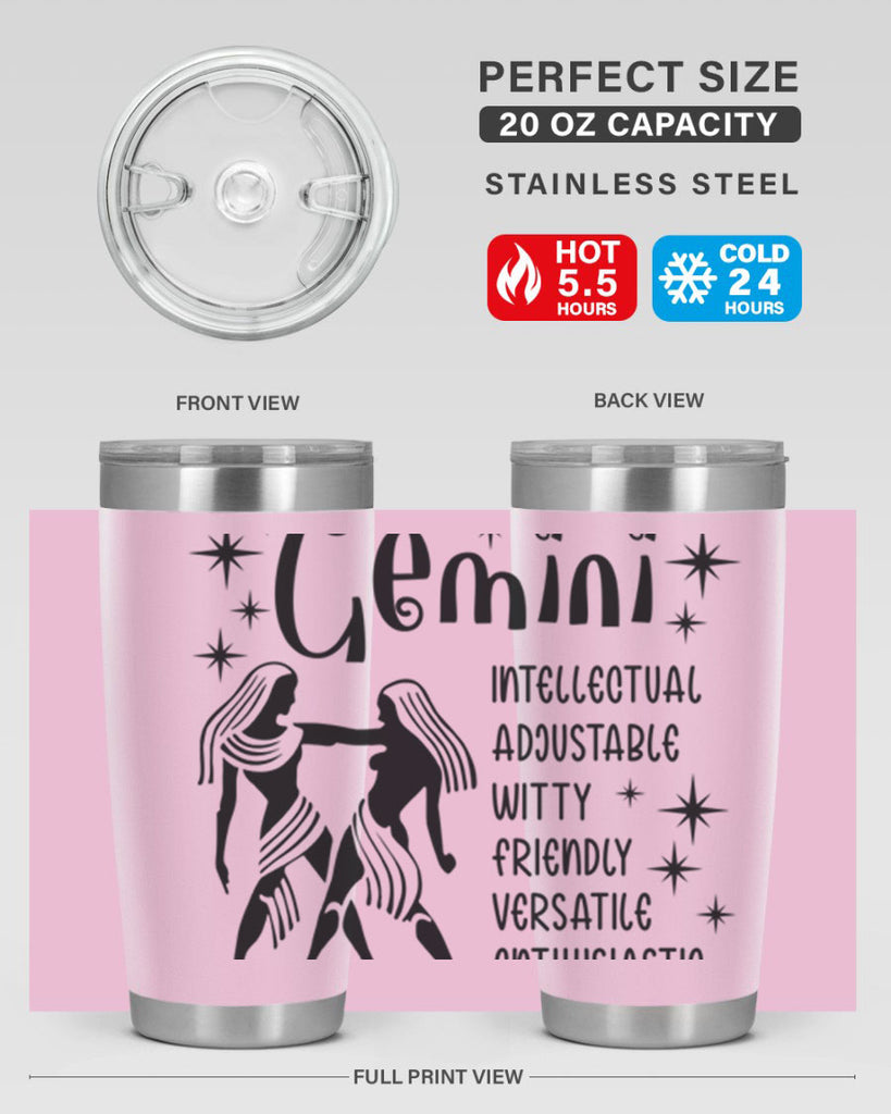 Gemini 217#- zodiac- Tumbler