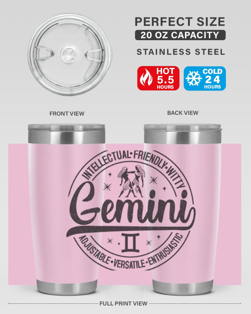 Gemini 225#- zodiac- Tumbler