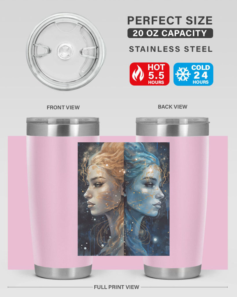 Gemini 56#- zodiac- Tumbler