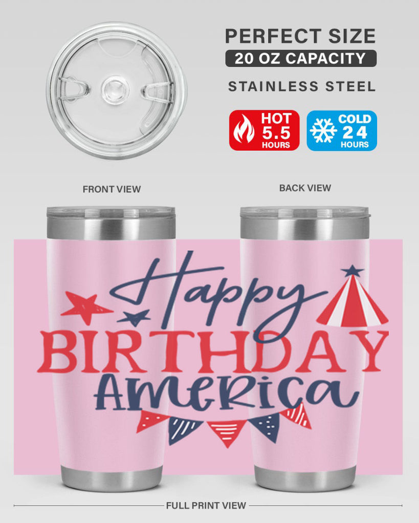 Happy Birthday america Style 30#- Fourt Of July- Tumbler
