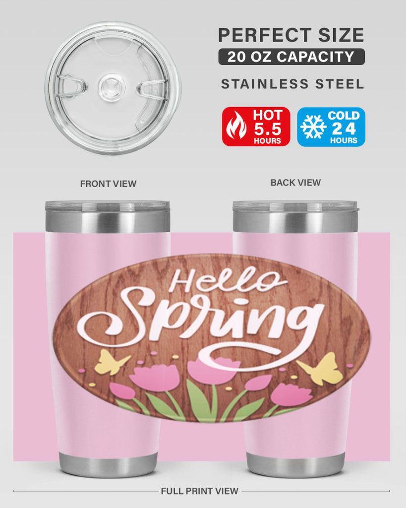 Hello spring Mockup202#- spring- Tumbler