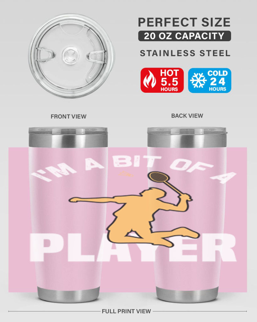 Im a bit 1071#- badminton- Tumbler