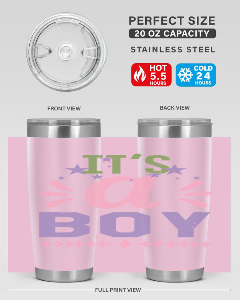 Its a boy Style 33#- baby shower- tumbler