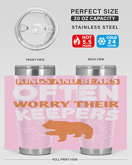 Kings and Bears often worry their Keepers 66#- Bears- Tumbler