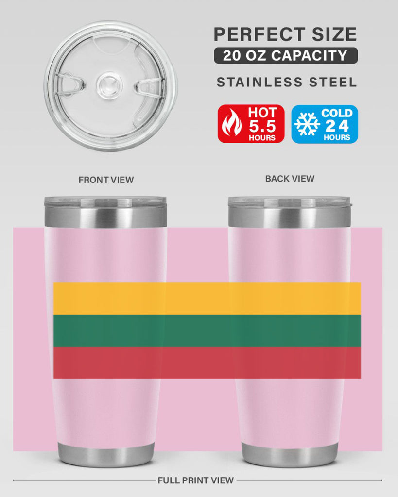 Lithuania 98#- world flags- Tumbler