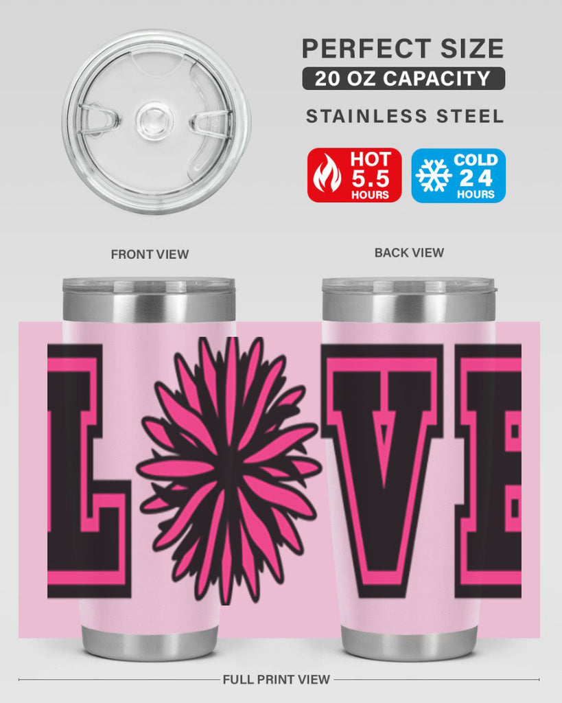 Love 694#- cheer- Tumbler