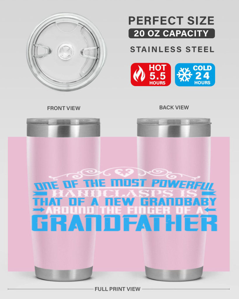 One of the most powerful handclasps is that of a new grandbaby 76#- grandpa - papa- Tumbler