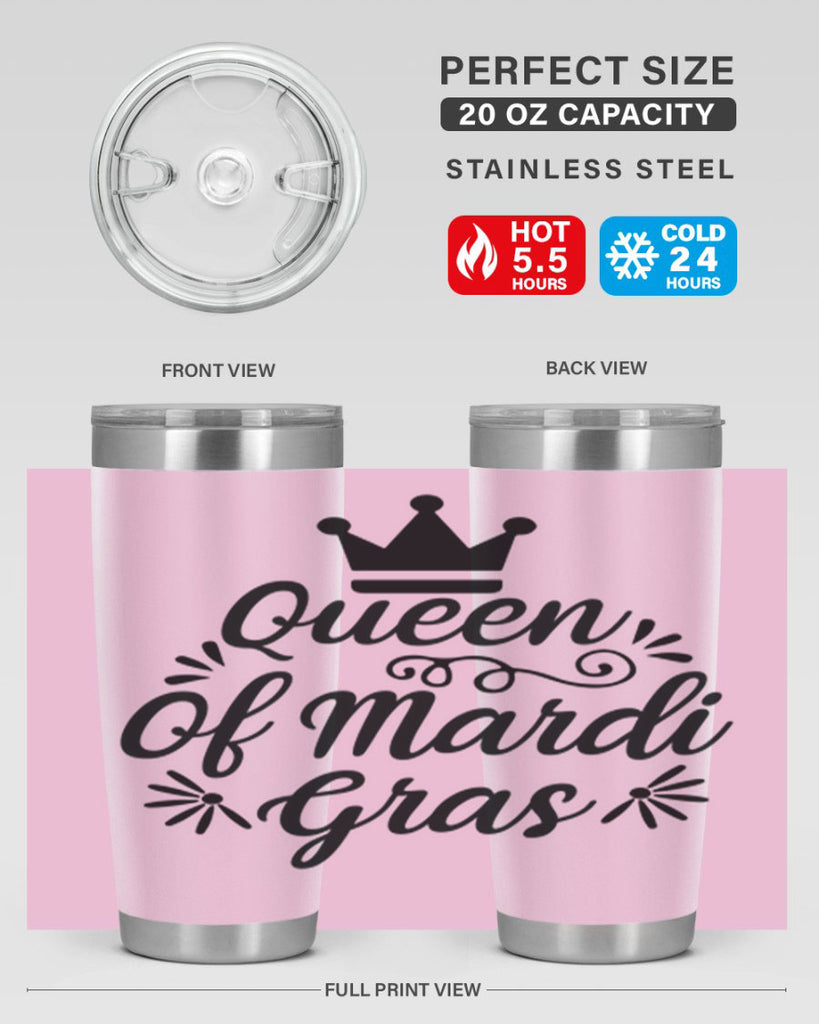 Queen Of Mardi Gras 135#- fashion- Cotton Tank