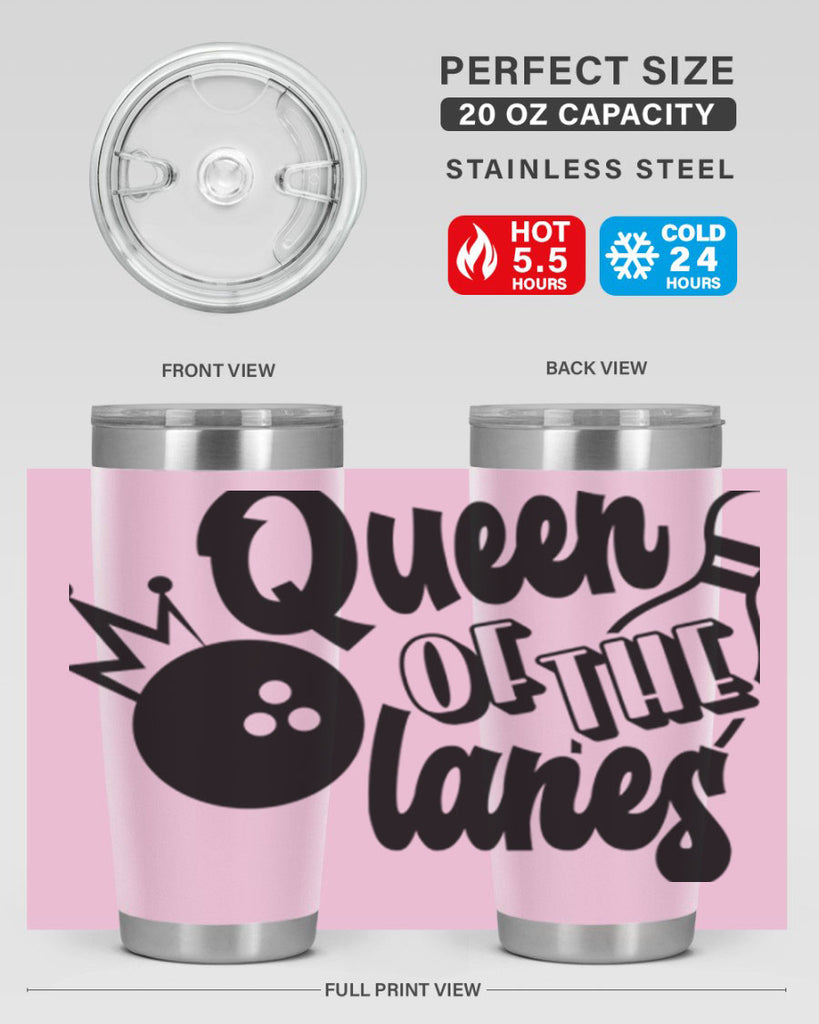 Queen of the lanes 559#- bowlig- Tumbler
