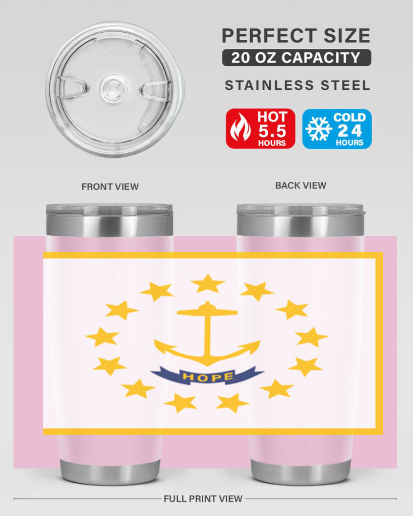 Rhode Island 13#- Us Flags- Tumbler