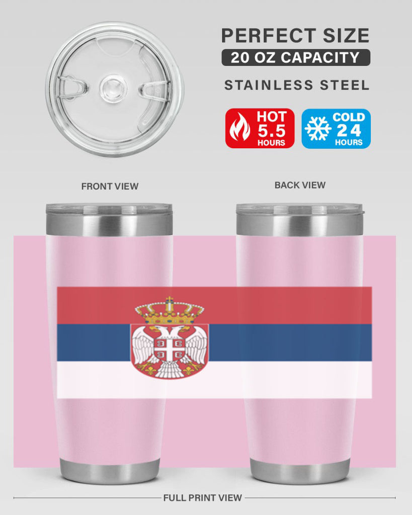 Serbia 44#- world flags- Tumbler