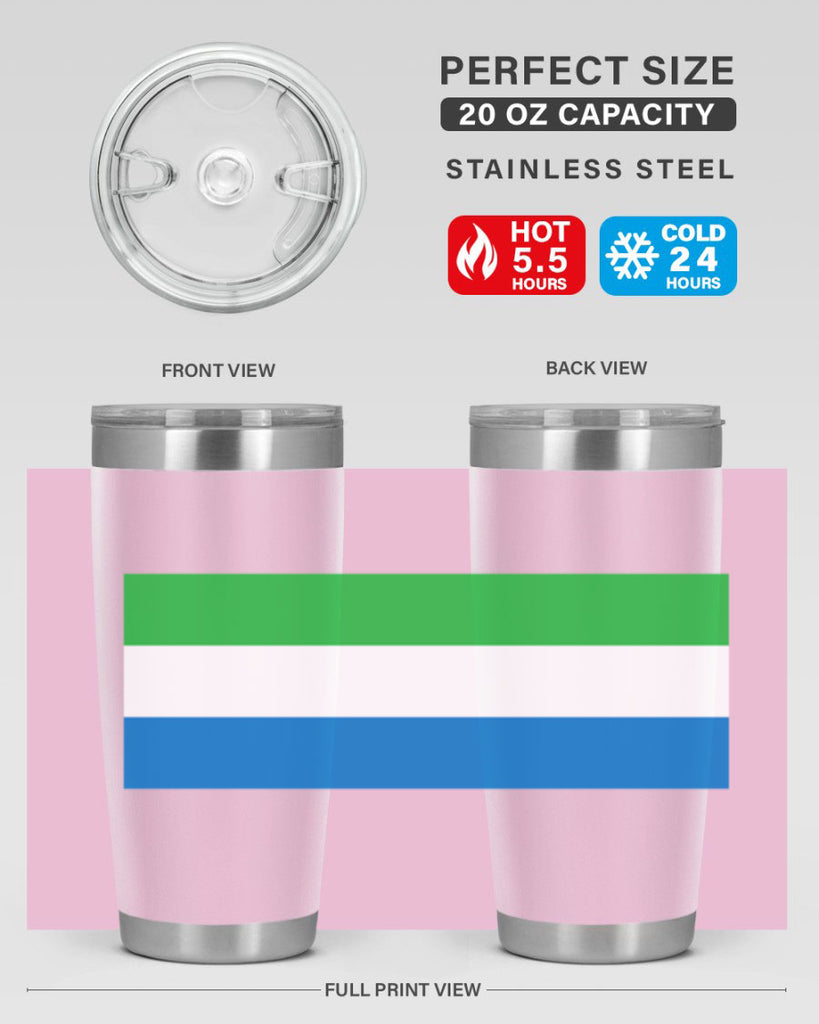 Sierra Leone 42#- world flags- Tumbler