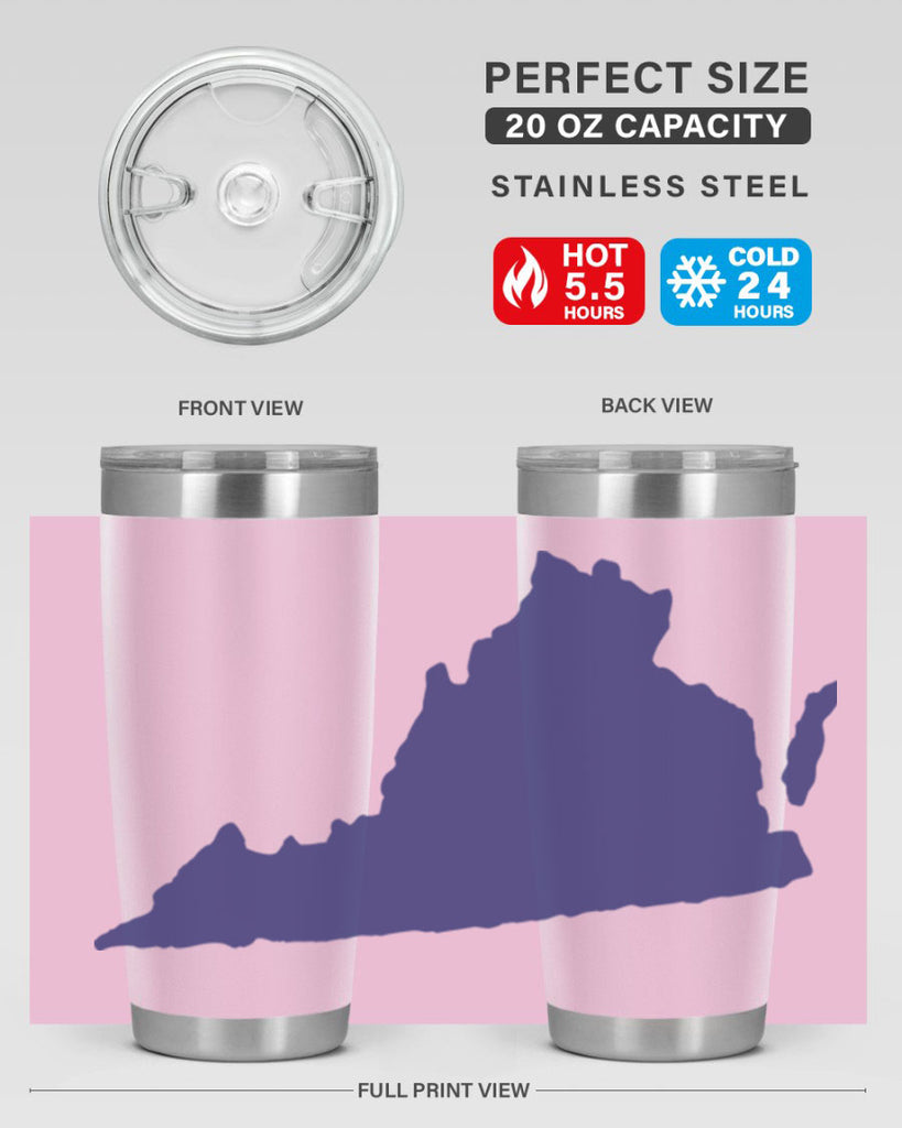 Virginia 5#- stateflags- Tumbler