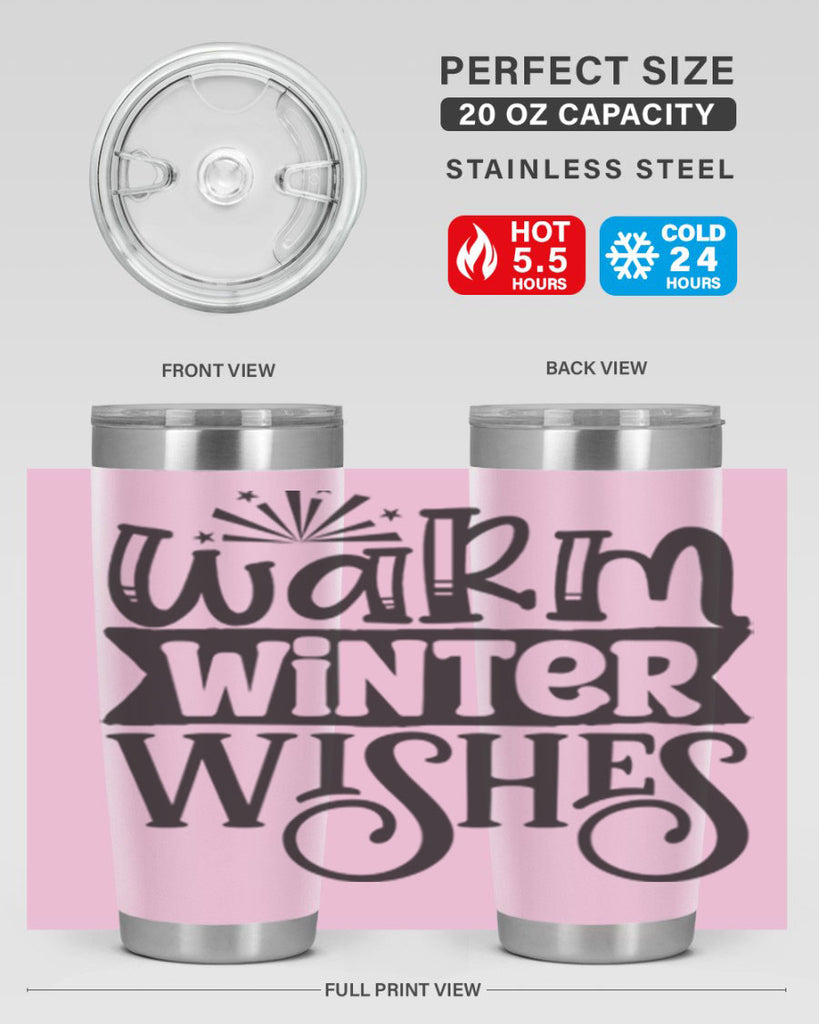 Warm winter wishes 462#- winter- Tumbler