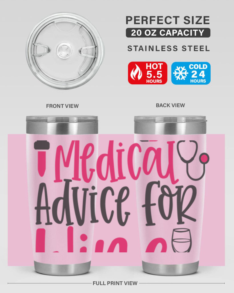 Will Trade Medical Advice for Wine Style Style 9#- nurse- tumbler