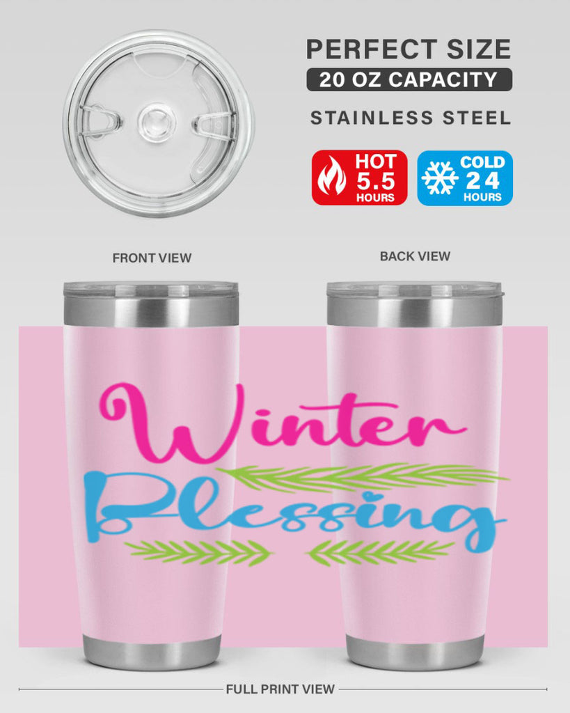 Winter Blessing 486#- winter- Tumbler
