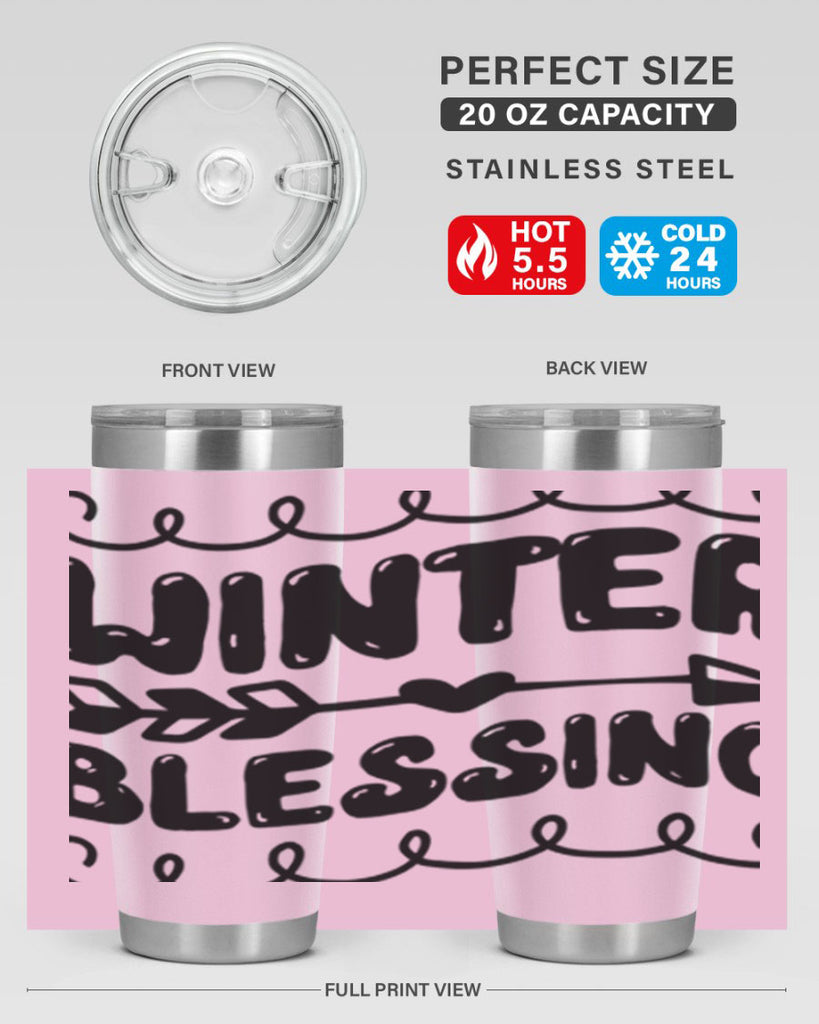 Winter Blessing 545#- winter- Tumbler