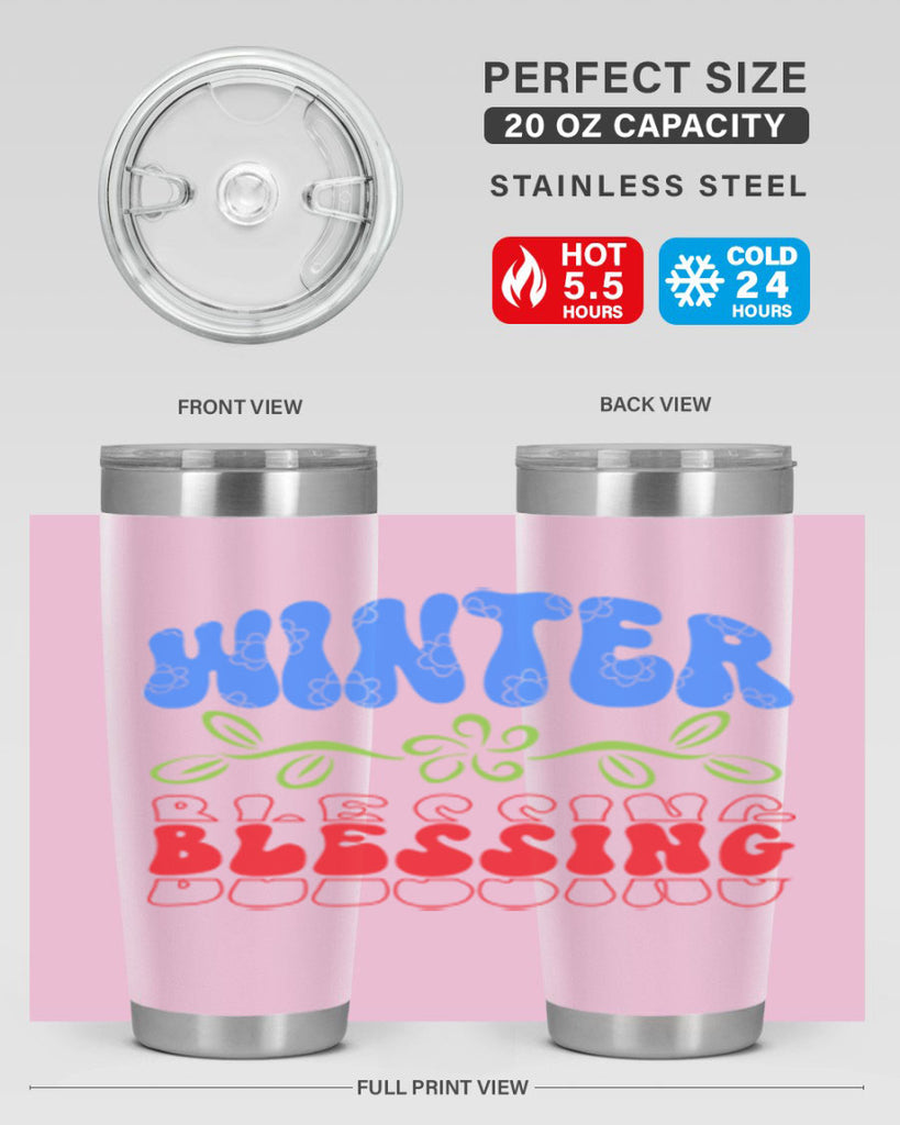 Winter blessing 487#- winter- Tumbler
