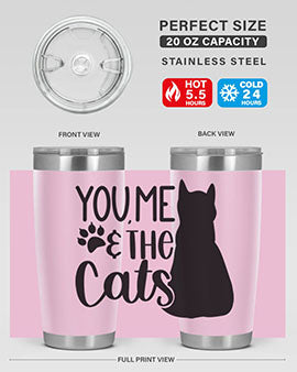 You Me The Cat Style 110#- cat- Tumbler