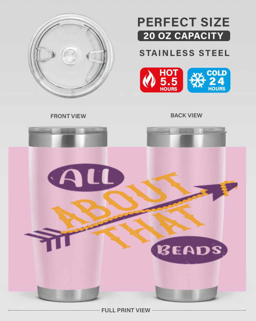 all about that beads 62#- mardi gras- Tumbler