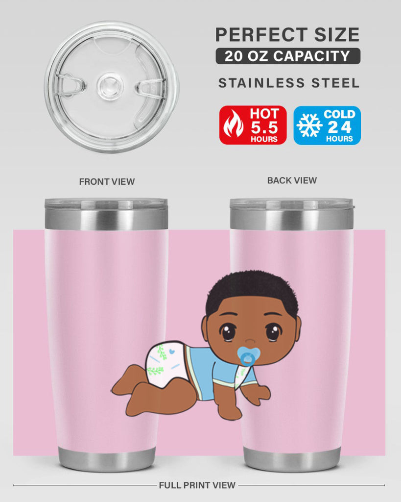 black baby boy 1#- black men - boys- tumbler
