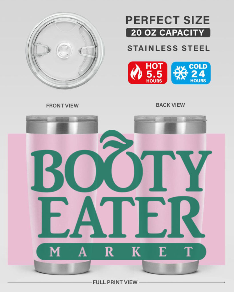 bootyeater 192#- black words phrases- Cotton Tank