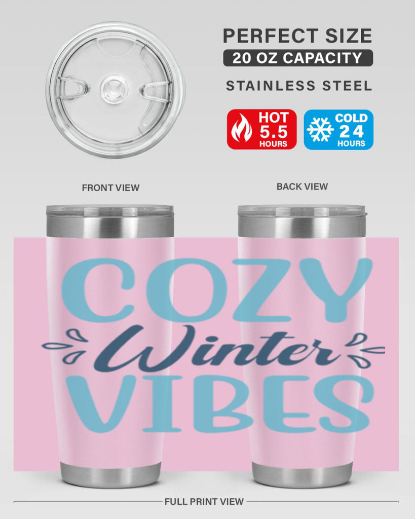 cozy winter vibes 65#- winter- Tumbler