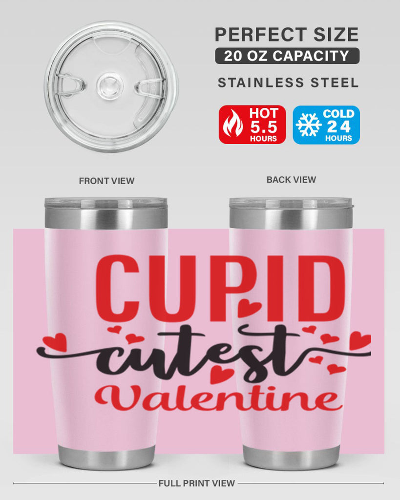 cupid cutest valentine 80#- valentines day- Tumbler