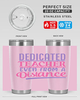 dedicated teacher even from a distance Style 53#- corona virus- Tumbler
