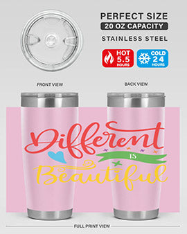 different is beautiful Style 11#- autism- Tumbler