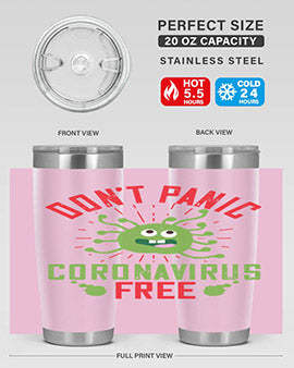 dont panic coronavirus free Style 43#- corona virus- Tumbler