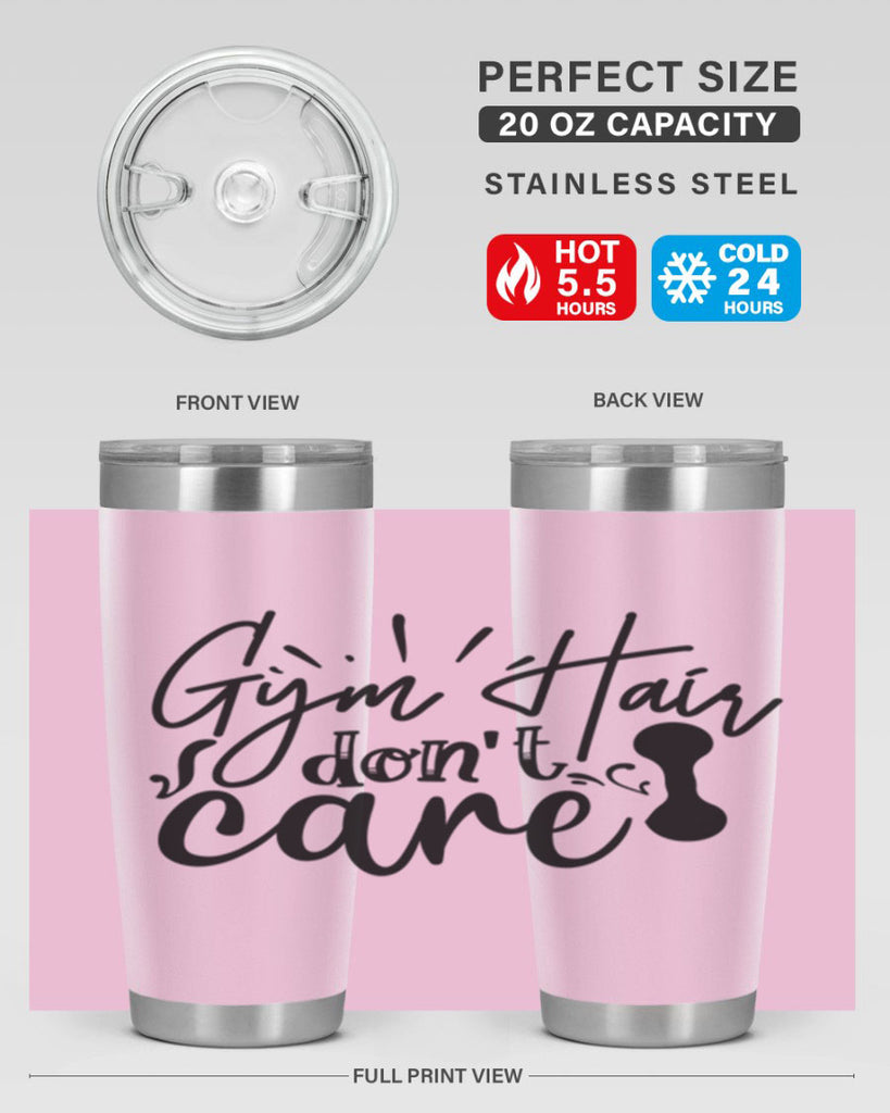 gym hair dont care 43#- gym- Tumbler