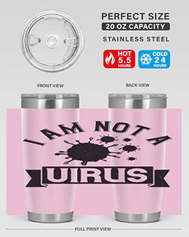i am not a virus Style 35#- corona virus- Tumbler