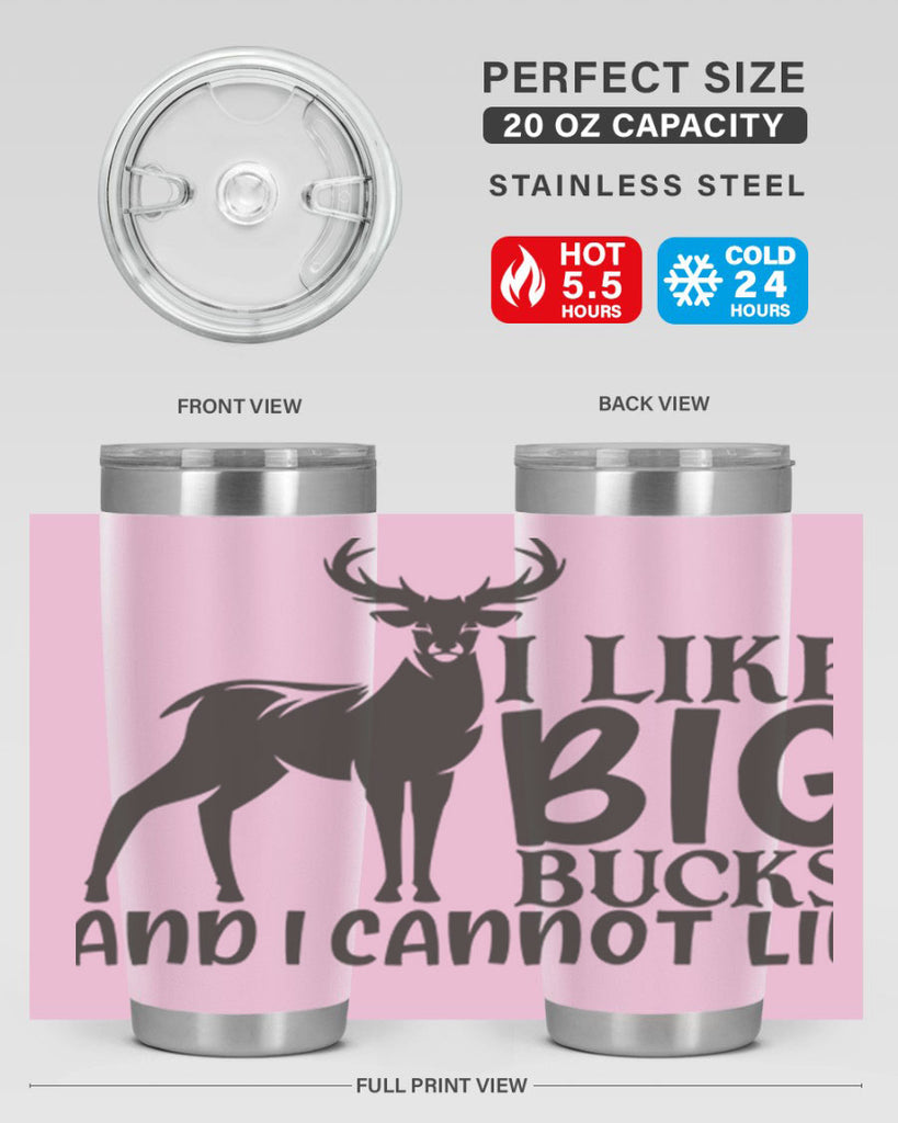 i like big bucks and i cannot lie 8#- hunting- Tumbler