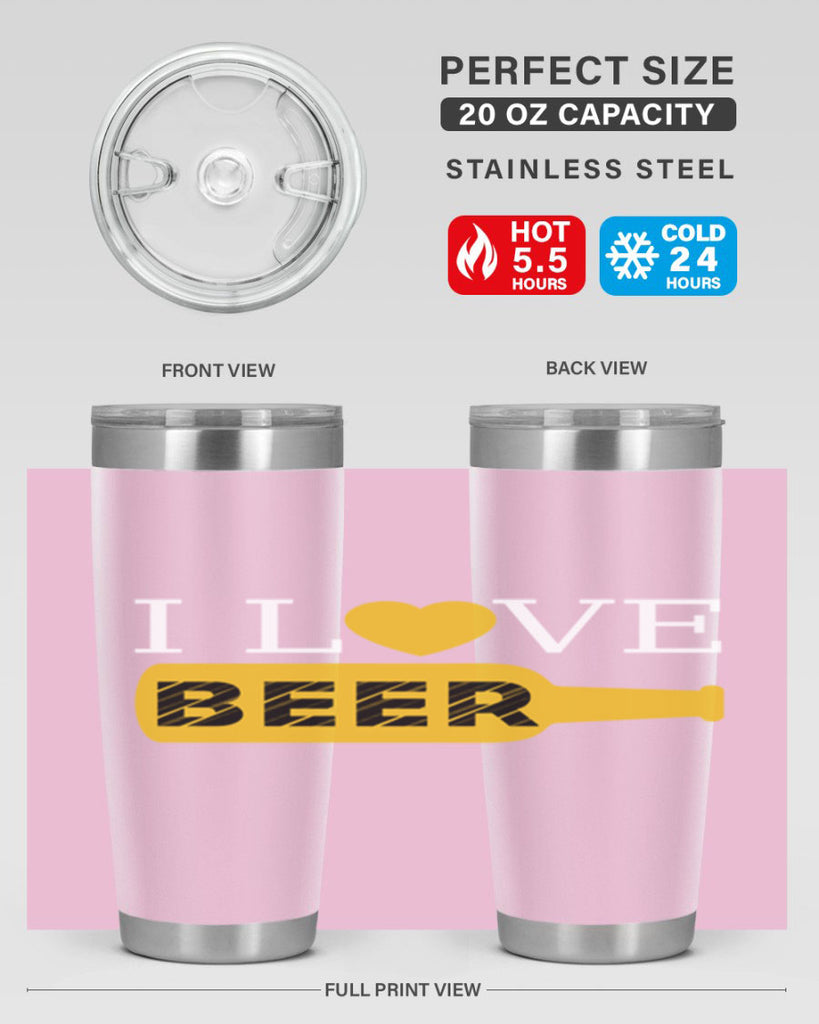 i love beer 75#- beer- Tumbler