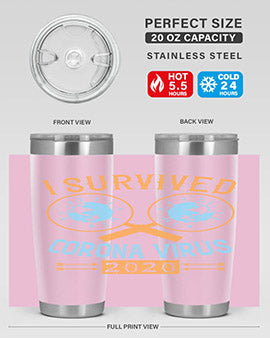 i survived corona virus Style 34#- corona virus- Tumbler