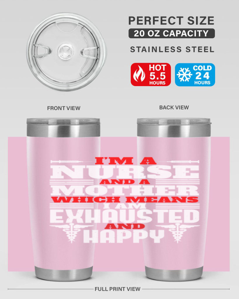 im a nurse and a mother Style 312#- nurse- tumbler