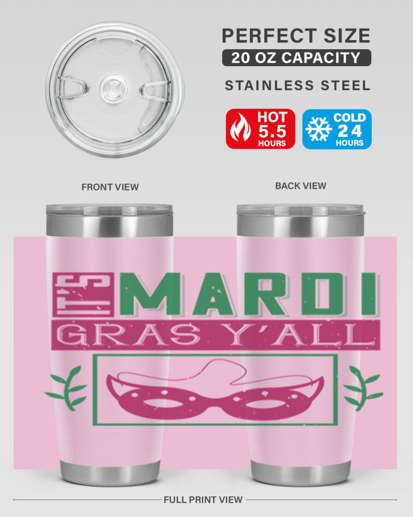 it’s mardi gras y’all 60#- mardi gras- Tumbler