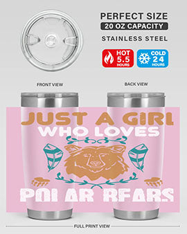 just a girl who loves polar bear 22#- Bears- Tumbler