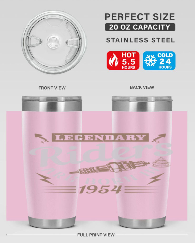 legendary riders are born in Style 60#- birthday- tumbler