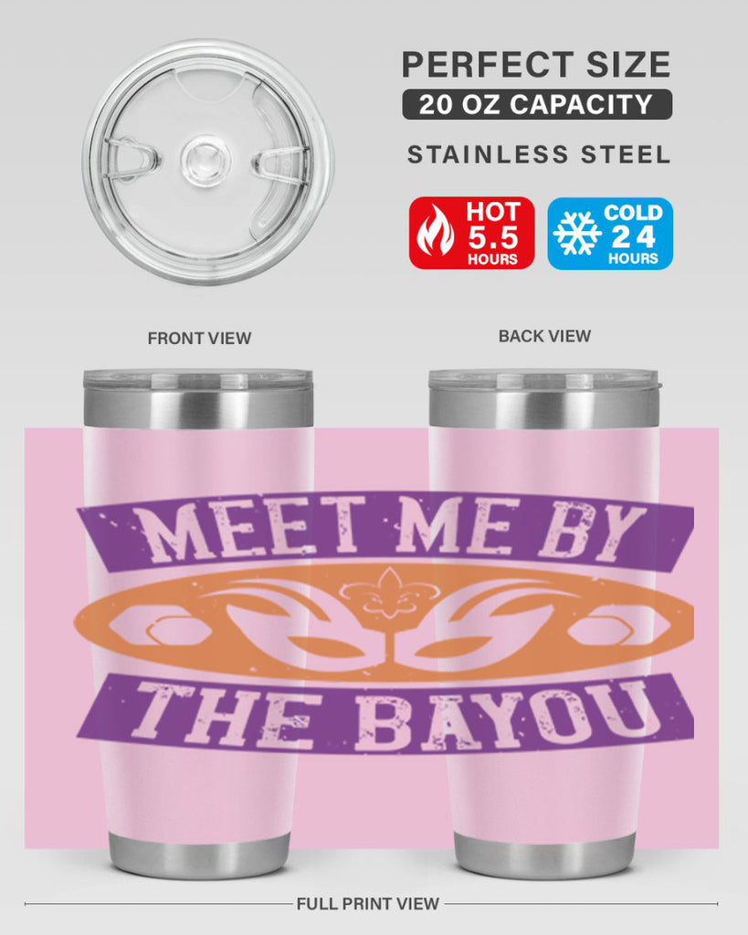 meet me by the bayou 45#- mardi gras- Tumbler