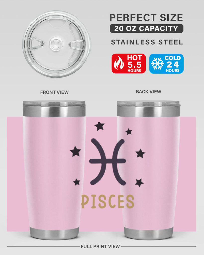 pisces 355#- zodiac- Tumbler