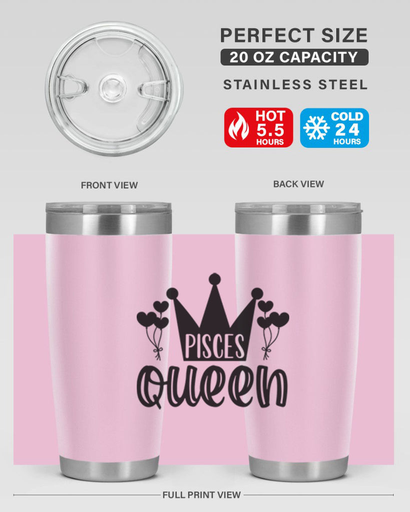 pisces queen 377#- zodiac- Tumbler