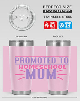 promoted to homeschool mum Style 48#- corona virus- Tumbler