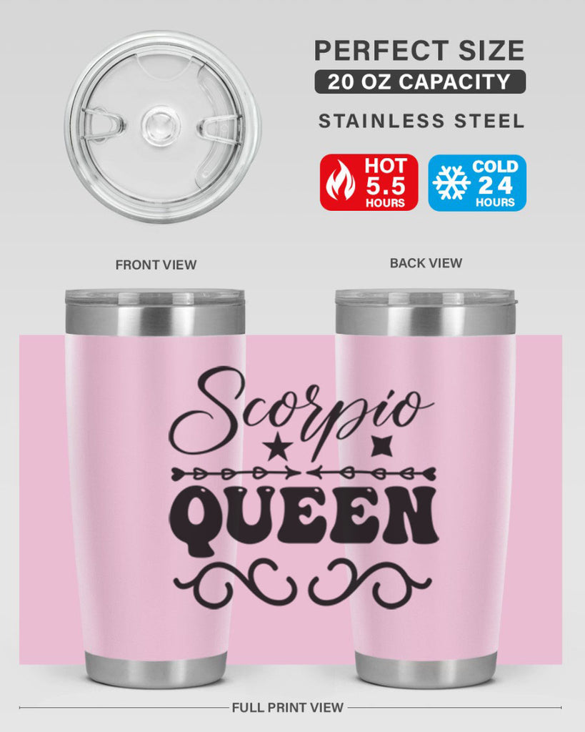 scorpio queen 447#- zodiac- Tumbler